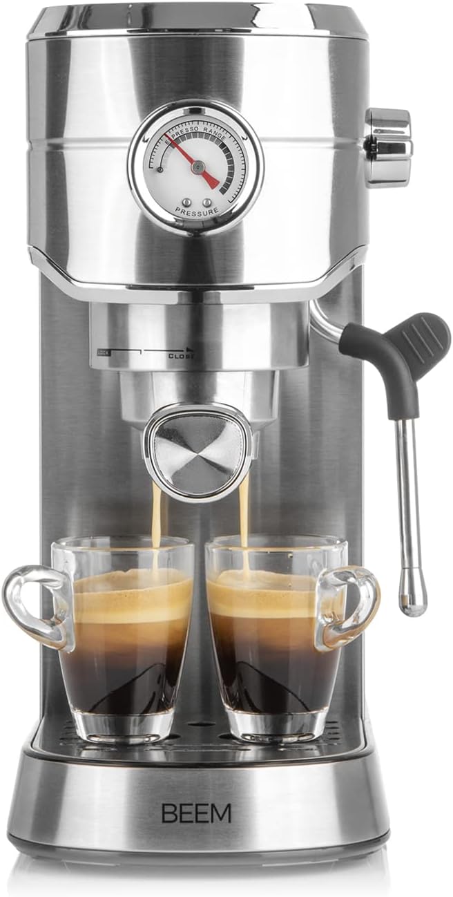 BEEM, Macchina da caffè, 20 bar, Nero/Argento