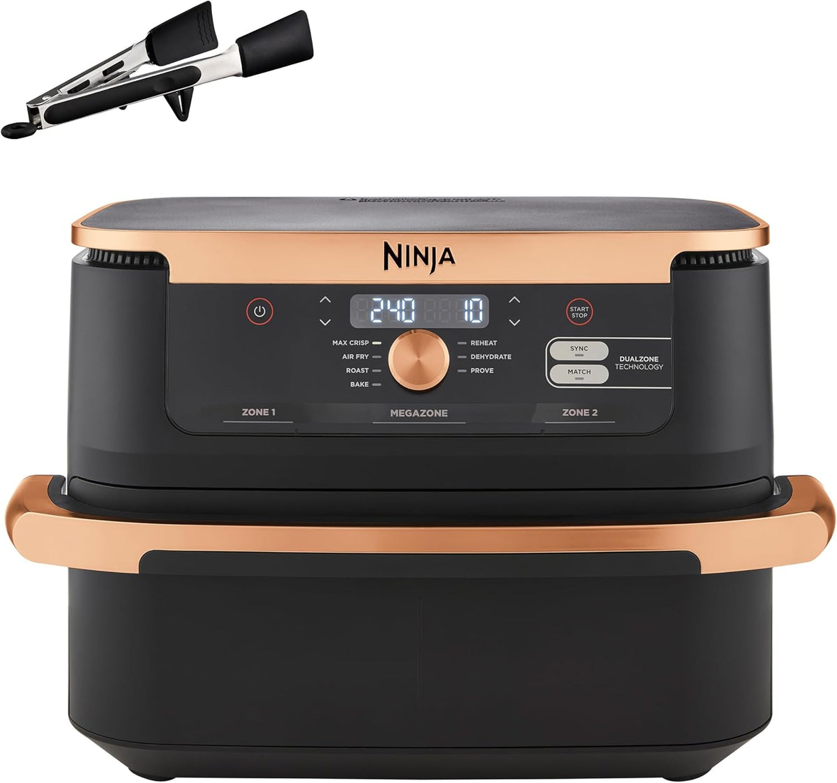 Ninja, Friggitrice ad aria, AF500EUCP, Nero, Airfryer