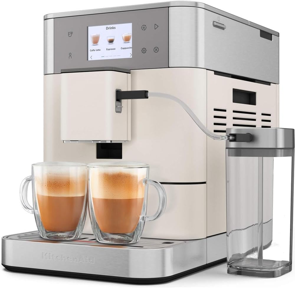 KitchenAid, Macchina da caffè, KF7-20, 6 cm, 2,2 L, 270 g, Bianco, acciaio inox