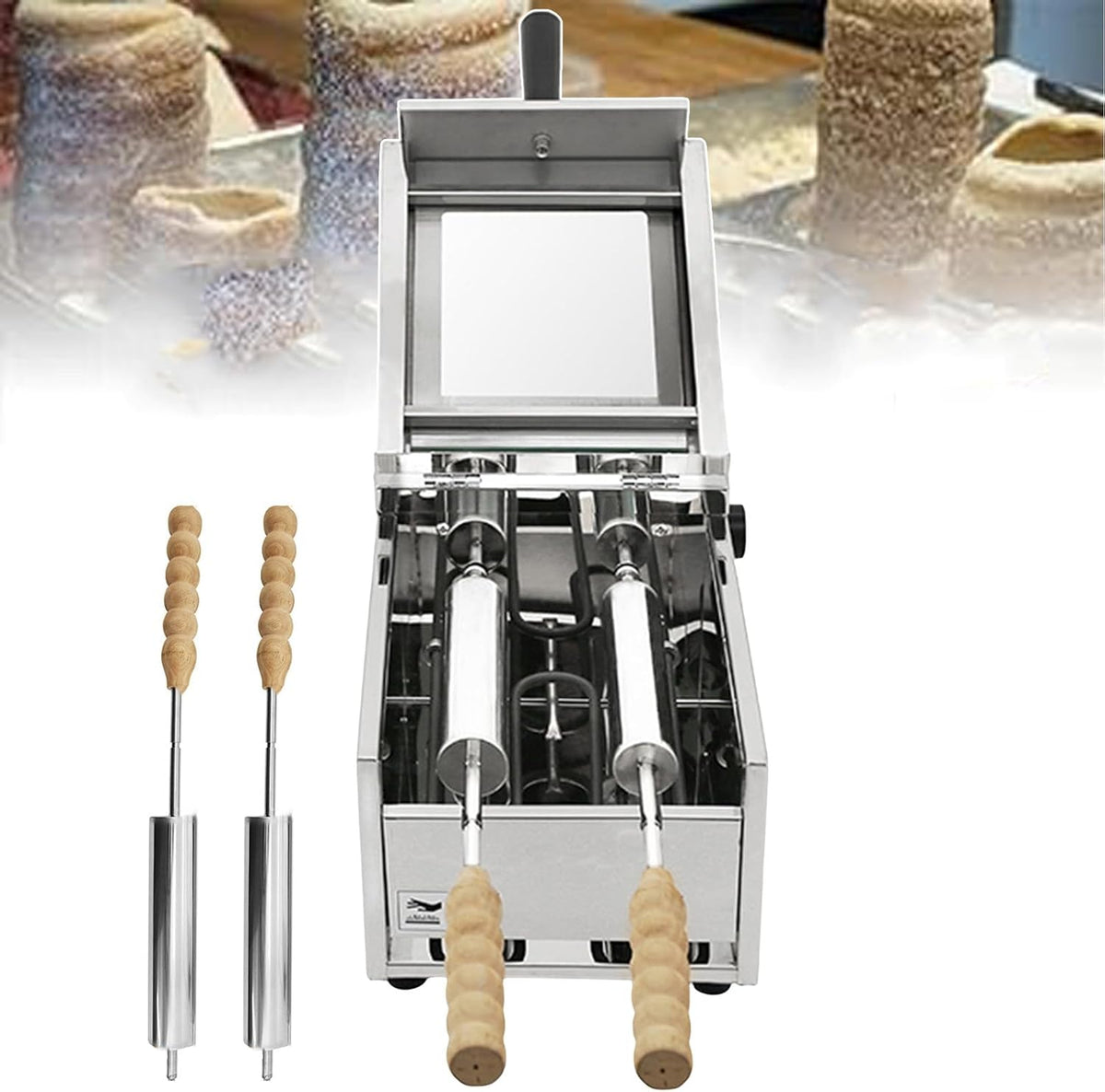 forplubossmmp, Gelatiera, 462x240x200 mm, 1,2 kW, 543,5 mm, Nero, acciaio inox