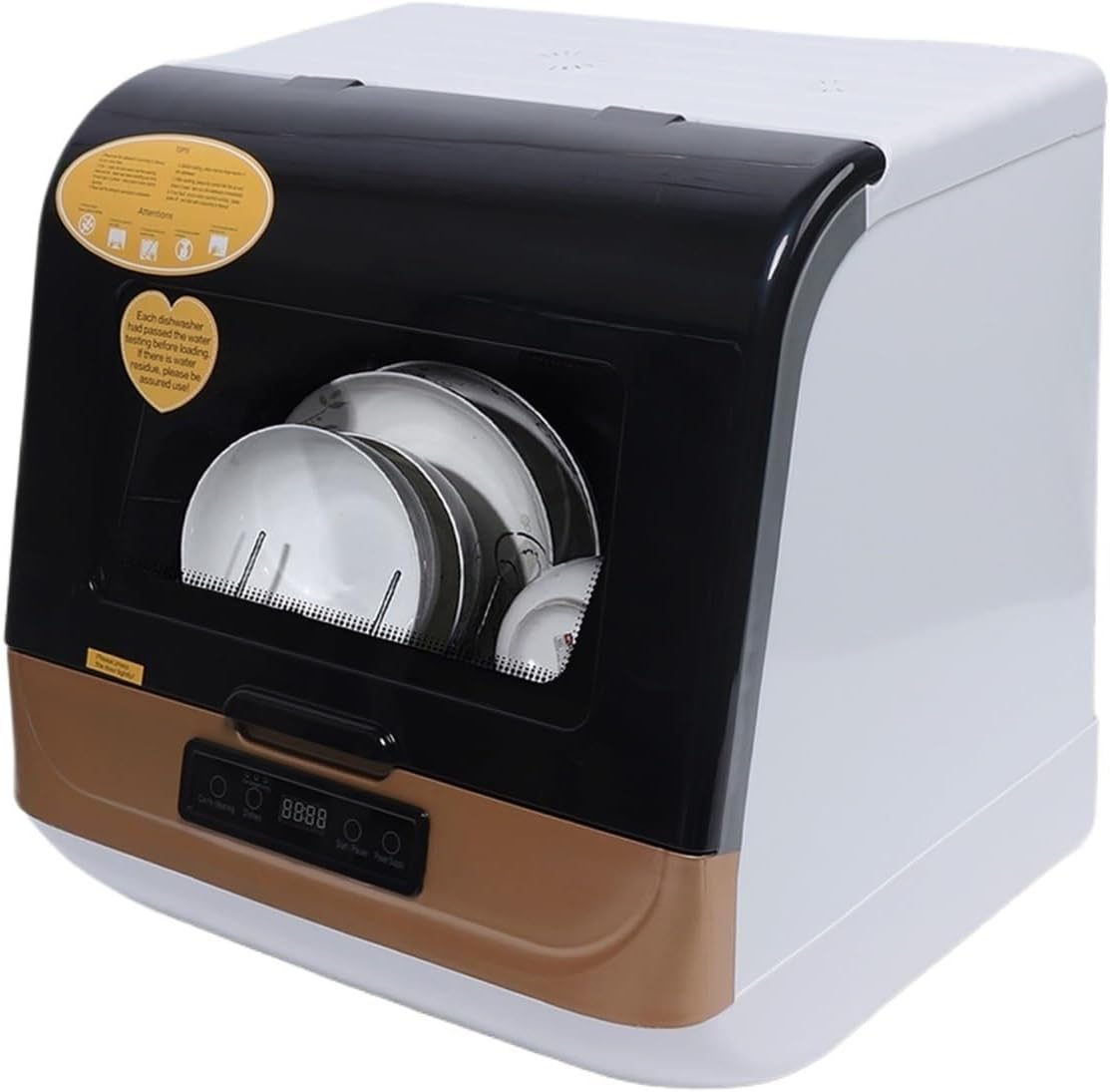 FUHAI-666, Lavastoviglie, 5 litri, 1200 W, 44 cm, Bianco