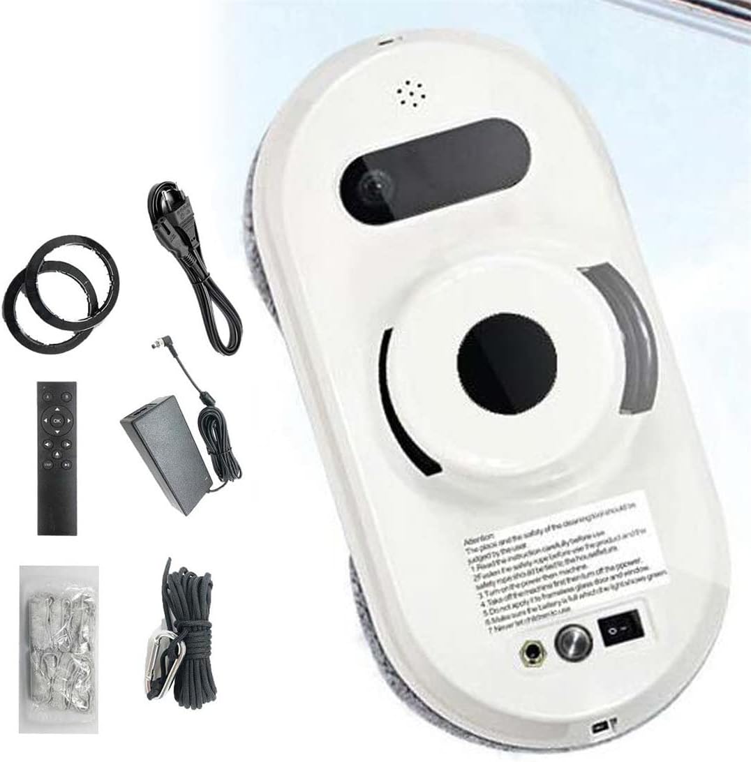 CYMYYDS, Robot aspirapolvere, 240 V, 80 W, 400 mm, Nero, telecomando, funzionamento senza fili