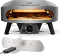 Forno per pizza, cozze, 8,0 kW, 43 cm, Nero/Argento, acciaio inox