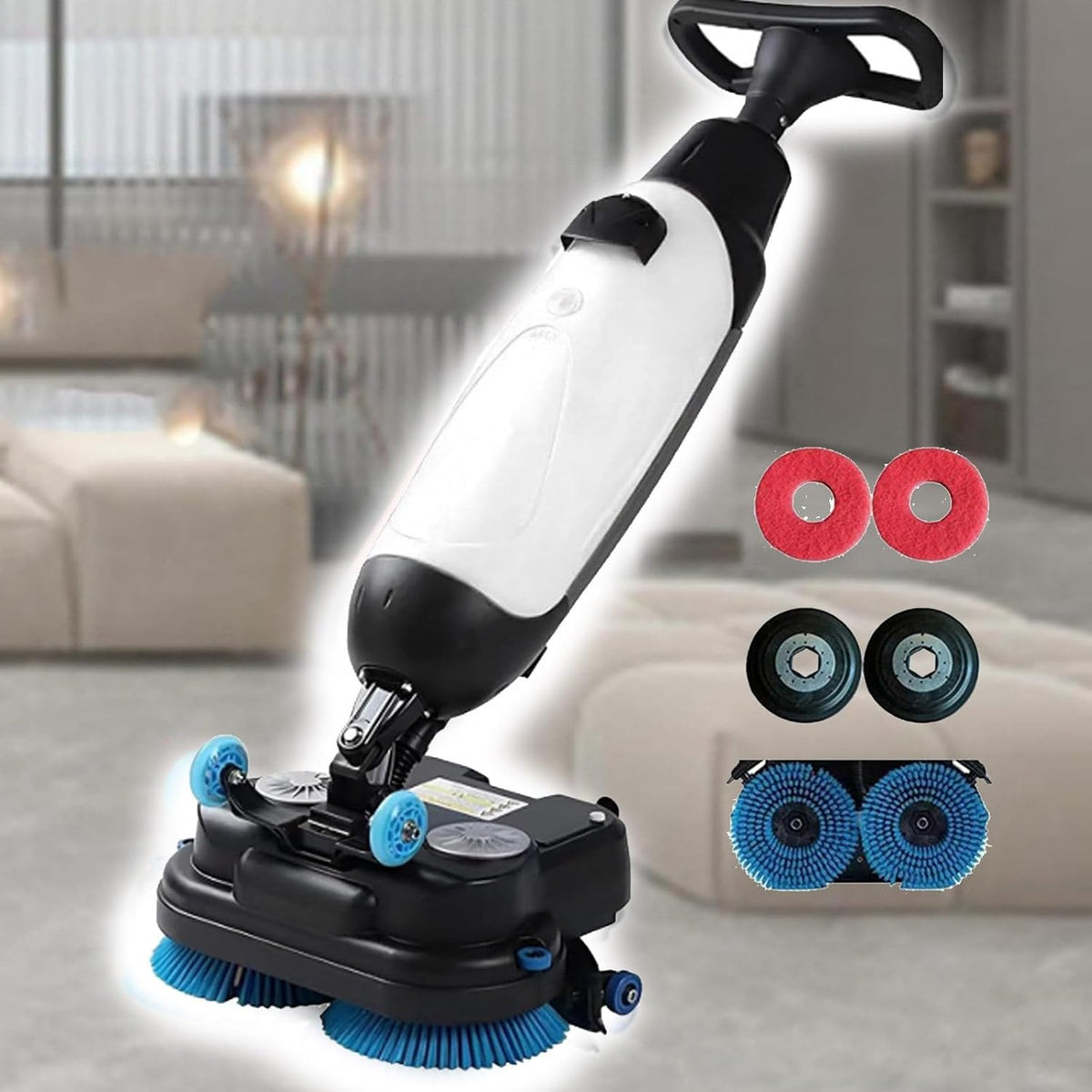 Hydravex, Lavapavimenti, 4,5 l, 45 cm, 1200 m, Bianco