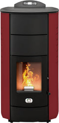 STUFE A PELLET ITALIA, Impianti di riscaldamento a pellet, 24 kW, 180 m, Rosso, Wi-Fi, telecomando