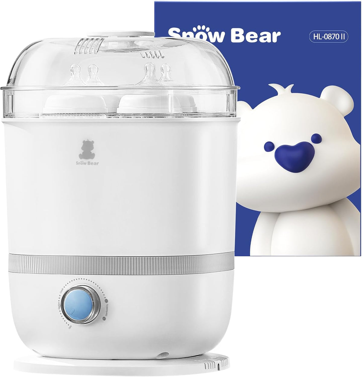 Snow Bear, Asciugatrice, 13 bottiglie, Bianco, 5 in 1