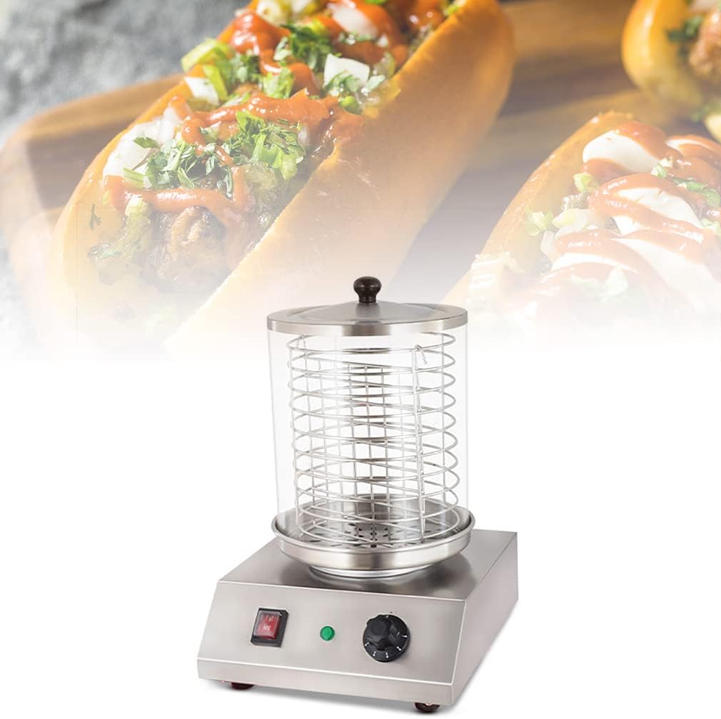 GTHTUHFD, Macchine per Hot Dog, 538 W, 5 litri, 6 kg, Argento, acciaio inox