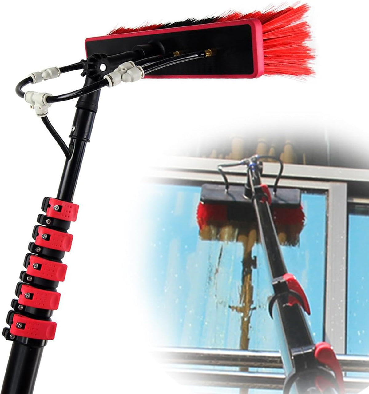 Barre telescopiche, 55 cm, Nero
