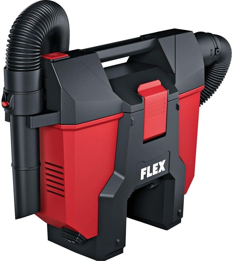 Flex, Aspirapolvere, 18 V, 340 x 135 x 290 mm, 8,0 Ah, Rosso, vano contenitore