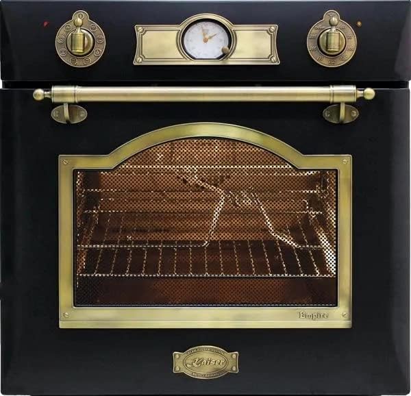 Kaiser, Forno da incasso, 60 cm, 67 L, 77,0 x 52,0 x 6,2 cm, Nero, 8 funzioni
