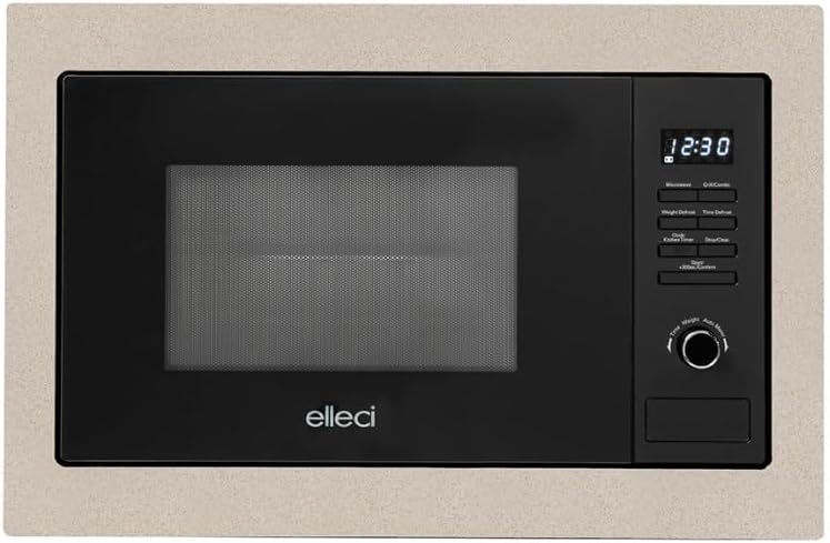 Elleci, Forno a microonde, G51, 28 Litri, 31,5 cm, Nero/Argento, timer, funzione grill