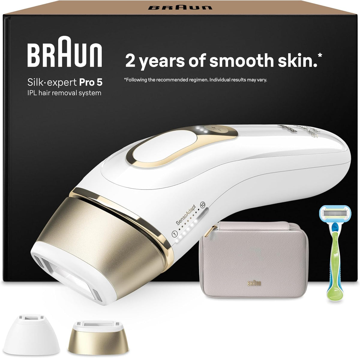 Epilatori a luce pulsata, PL5152, Braun, Marrone