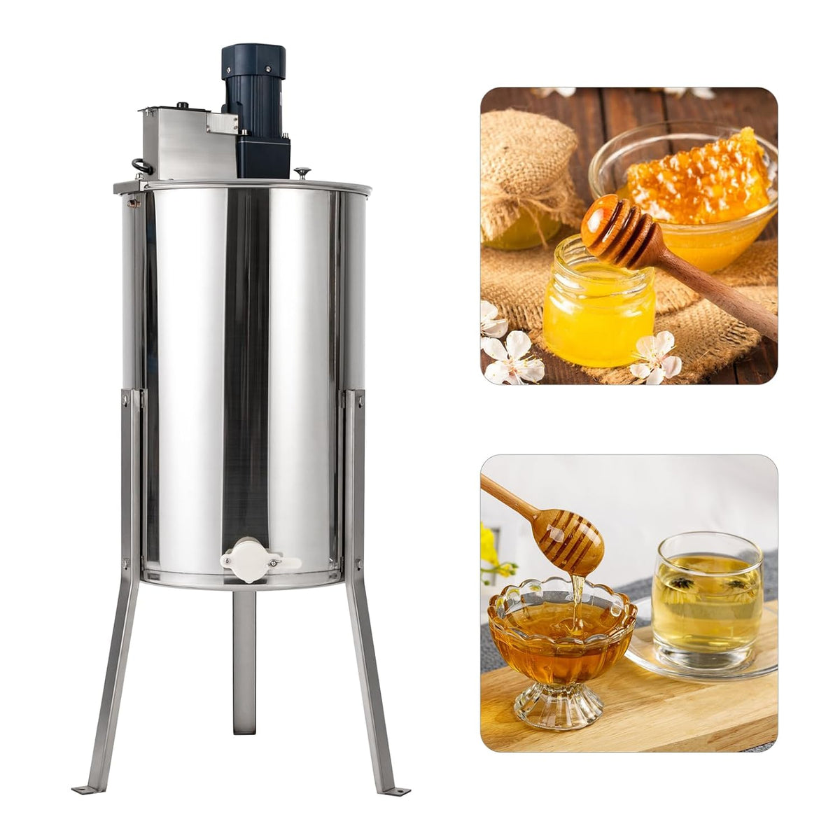 BJTDLLX, Estrattori, 140 W, 370 rpm, 7 pollici, Argento, acciaio inox