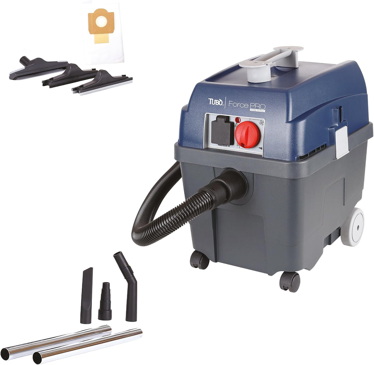 AERTECNICA, Aspirapolvere a traino, 1400 W, Nero