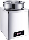 BDJSN, Lunchbox, 3 l, 100°C, 24,5 x 24,5 x 30 cm, Nero, acciaio inox, vano contenitore, motore inverter