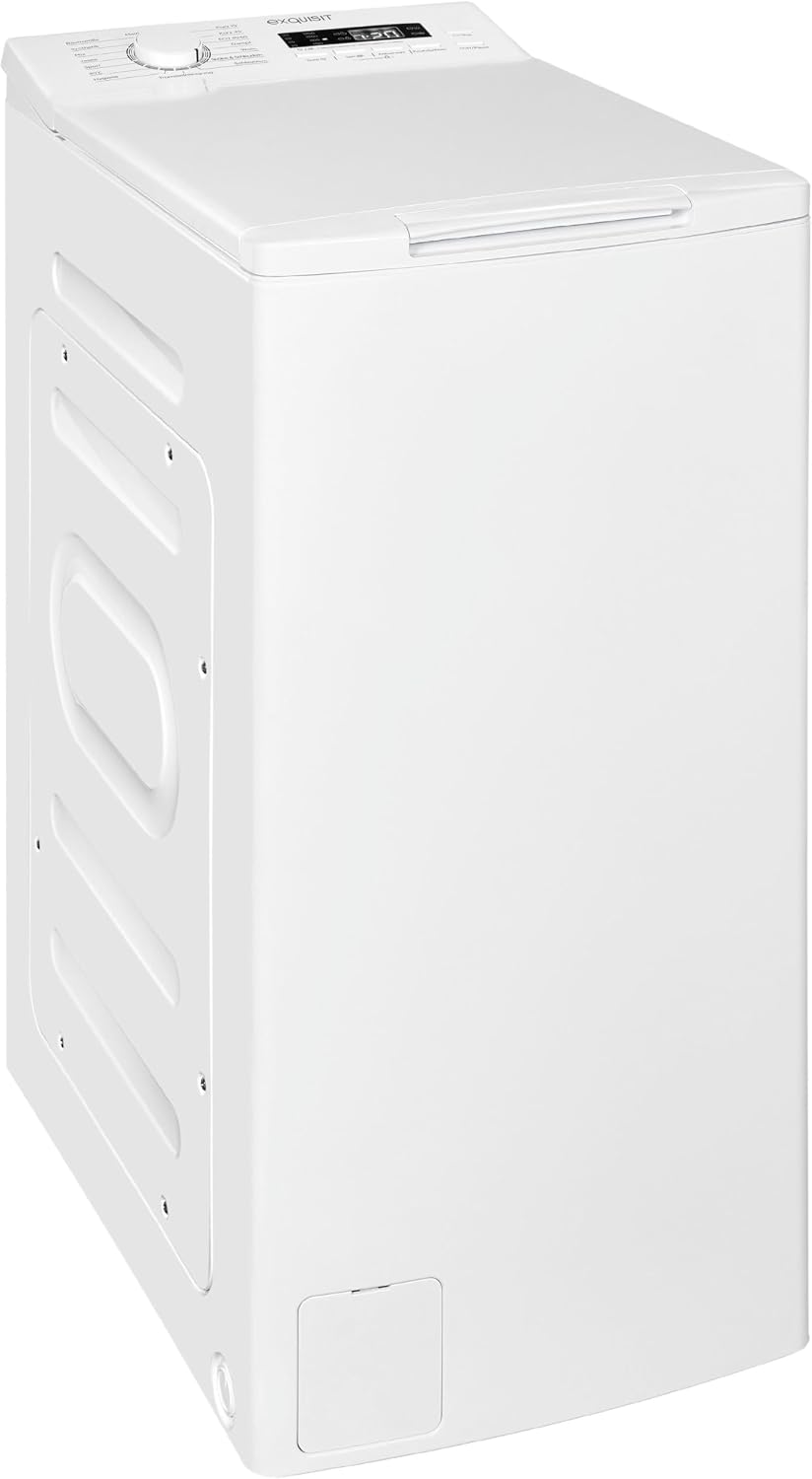 Lavatrice, LTO1207-030A, Exquisit, 7,5 kg, 1200 giri/min, 87,0 x 40,0 x 64,0 cm, Bianco, illuminazione LED