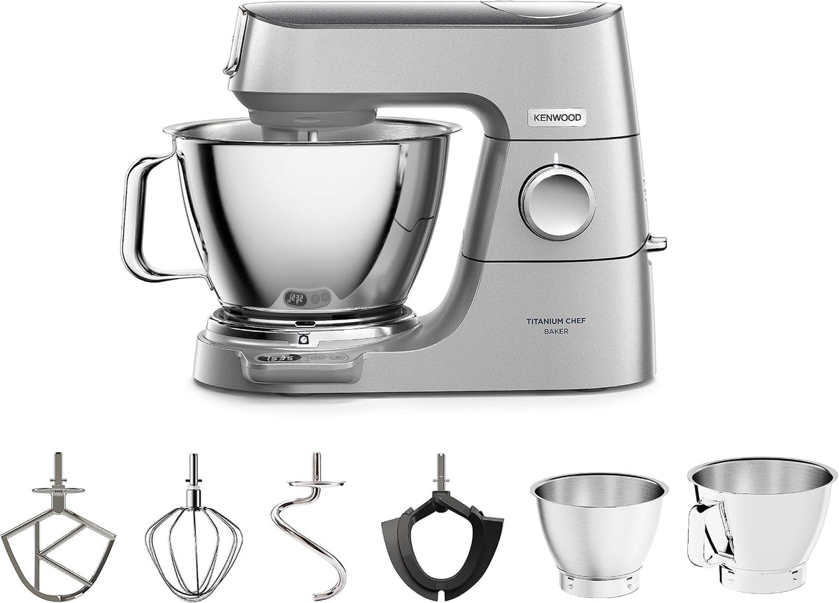 Impastatrice planetaria, KVC85.004SI, Kenwood, 5 L, Nero, timer