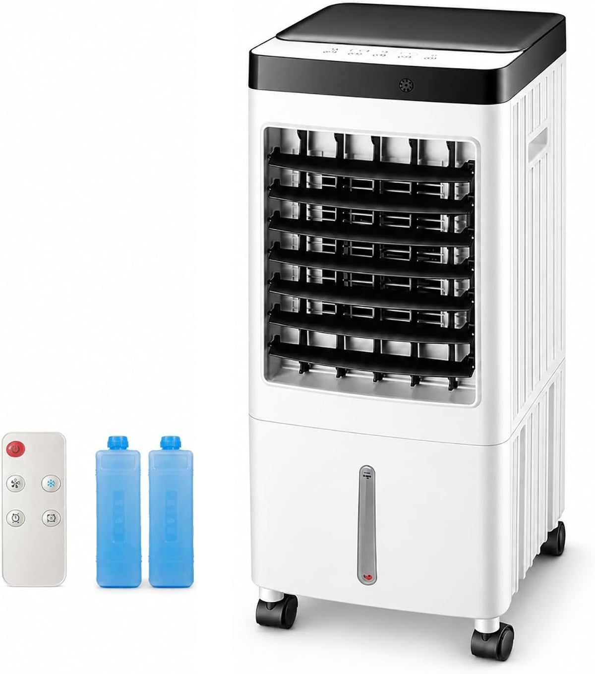 SBCWH, Raffrescatore evaporativo, 1200 m³/h, 10 L, 260x265x618 mm, Nero, telecomando, timer
