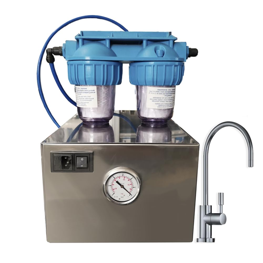AQUATECNICA, Filtri d'acqua per rubinetto, 100 L, 250 W, Nero, acciaio inox
