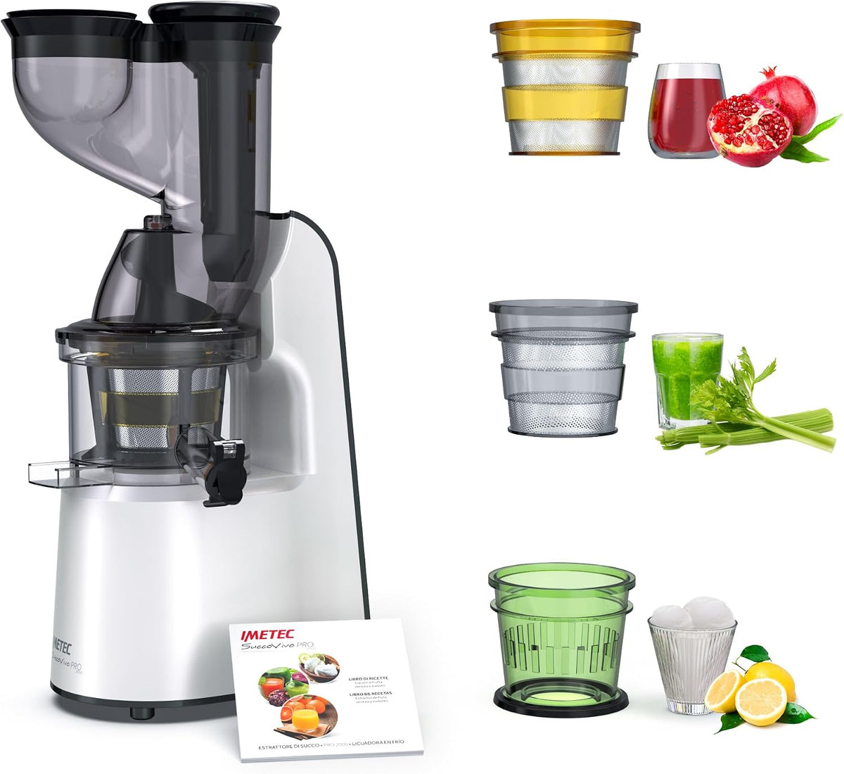Centrifughe ed estrattori di succo, Imetec, Nero
