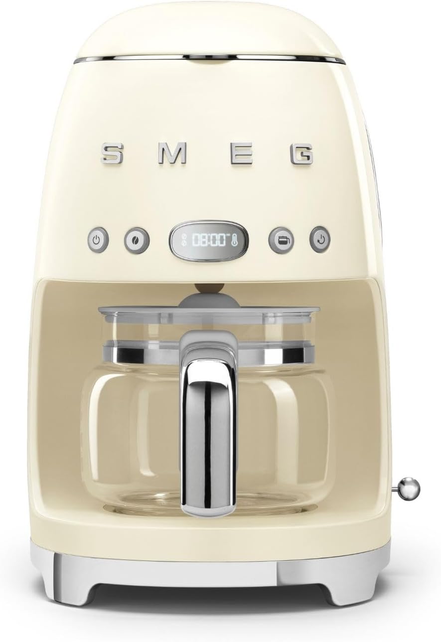 Smeg, Macchina da caffè, DCF02CREU, 1050 W, Nero/Argento
