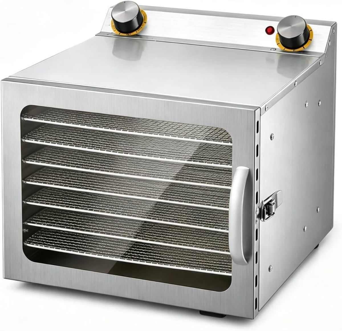 Amagogo, Essiccatori per alimenti, 285 x 200 mm, 400 W, 220 V, Nero, acciaio inox, timer