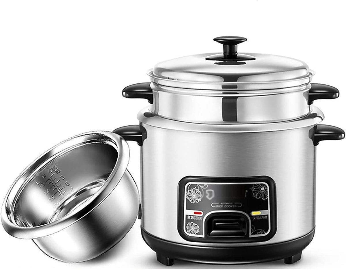 HMTE, Cuociriso, 4,5 l, 400 W, Nero, acciaio inox