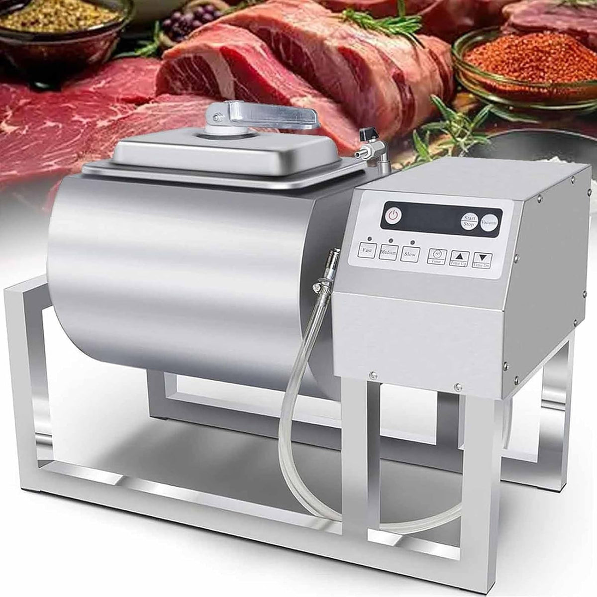 PixCy, Batticarne, 18 l, Argento, acciaio inox