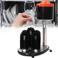 Lavabicchieri, 35,6 x 21,4 x 43,3 cm, 240 giri/min, 7 cm, Argento, acciaio inox