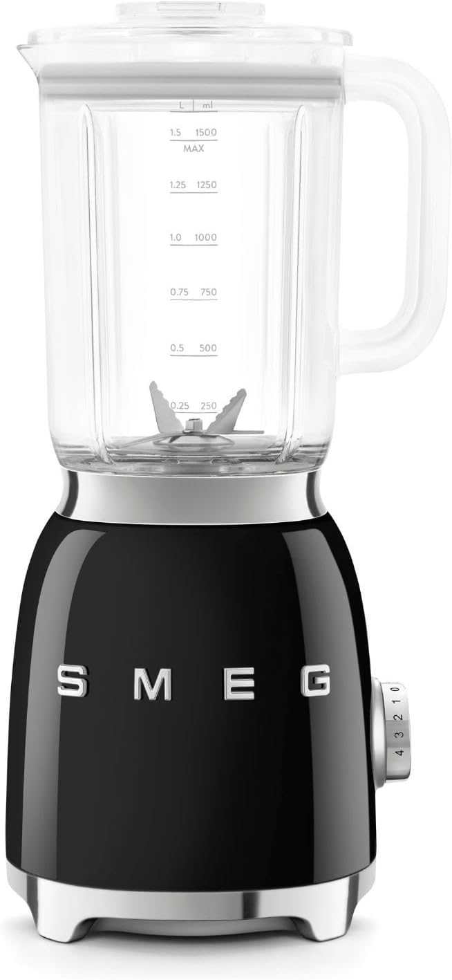 Tavolo, BLF03BLEU, Smeg, 1,5 L, 800 W, Nero, autopulizia, 4 Funzioni