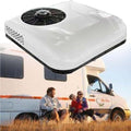 MazmornFly, Condizionatore, 12 V, 68,5 x 68 x 14,5 cm, 450 m³/h, Bianco, motore inverter