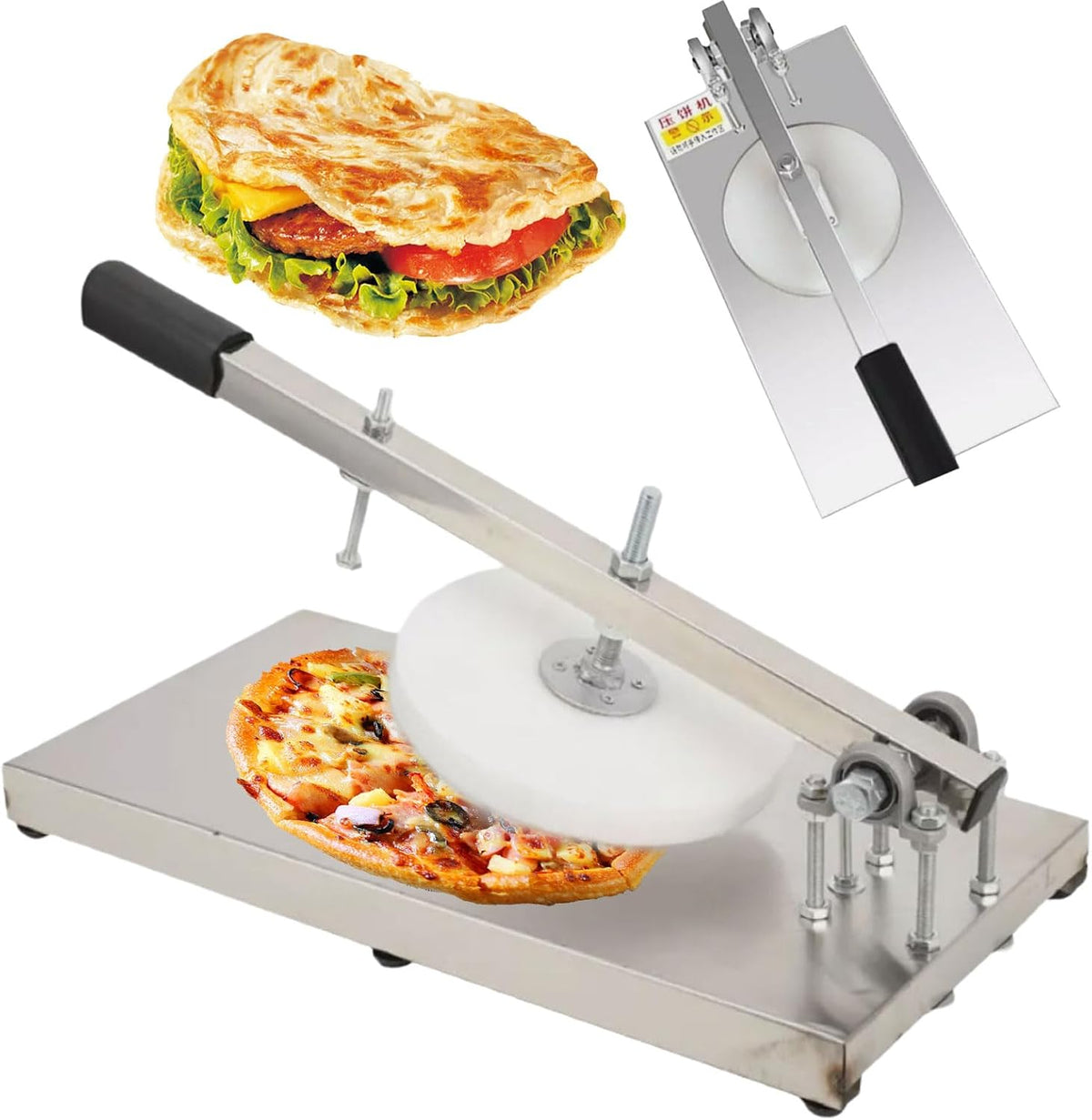 Macchine per pasta a mano, 590 x 265 x 210 mm, 12 cm, 14 cm, Argento, acciaio inox