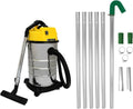 MAXBLAST, Aspirapolvere solidi e liquidi, 30 L, 1400 W, 1.2 m, Nero, alluminio