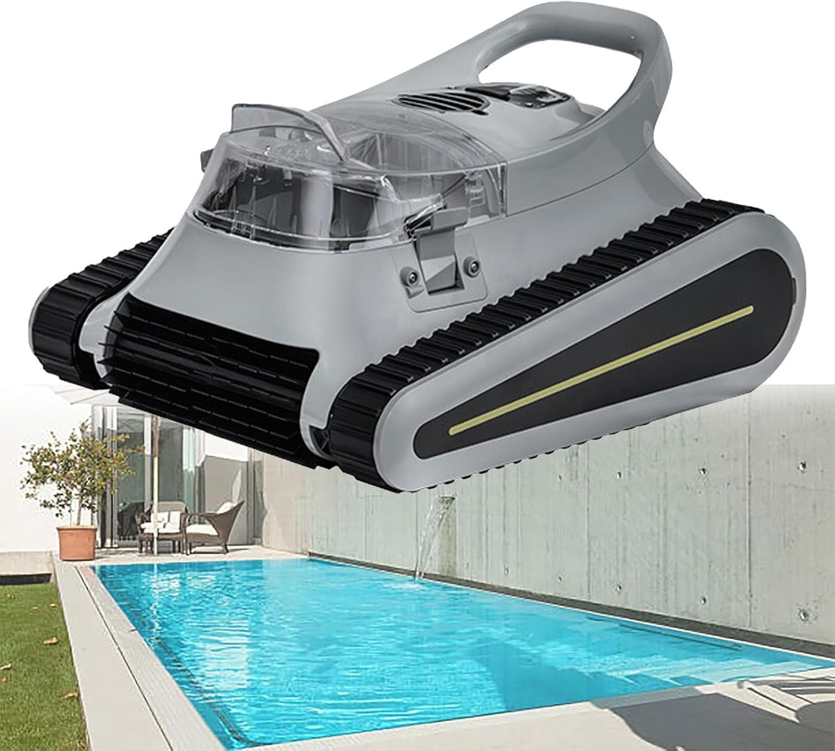 NYANS, Aspirapolvere, 24 m, 42×38×25 cm, 180 W, Nero, vano contenitore, funzionamento senza fili