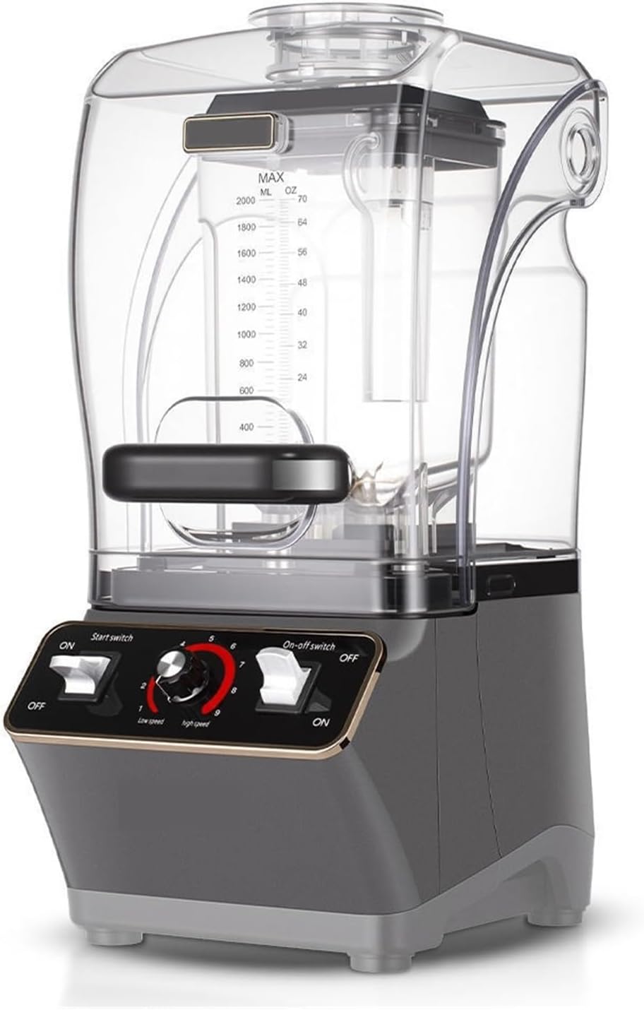 SMTYXS, Macchina per cubetti di ghiaccio, 1200 W, 2 litri, Nero