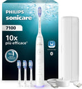 Spazzolini a tecnologia sonica, HX7420/08, PHILIPS, Bianco, timer