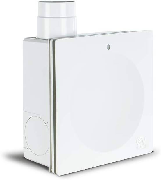 Ventilatori bagno, Vortice, 80 mm, 100 mm, Nero, struttura modulare, illuminazione LED, timer