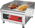 crosson, Piastre, 40 x 40 CM, 1750 W, 88-300°C, Argento, acciaio inox, 2 in 1