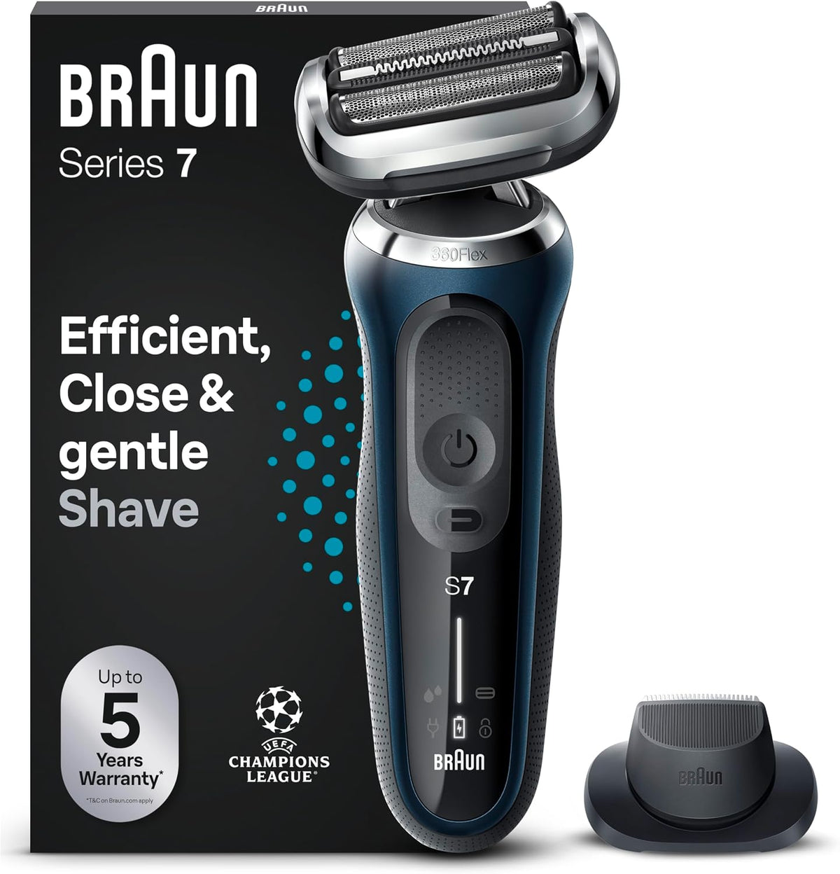 Braun, Rasoi a lamina, Marrone/Blu, funzionamento senza fili