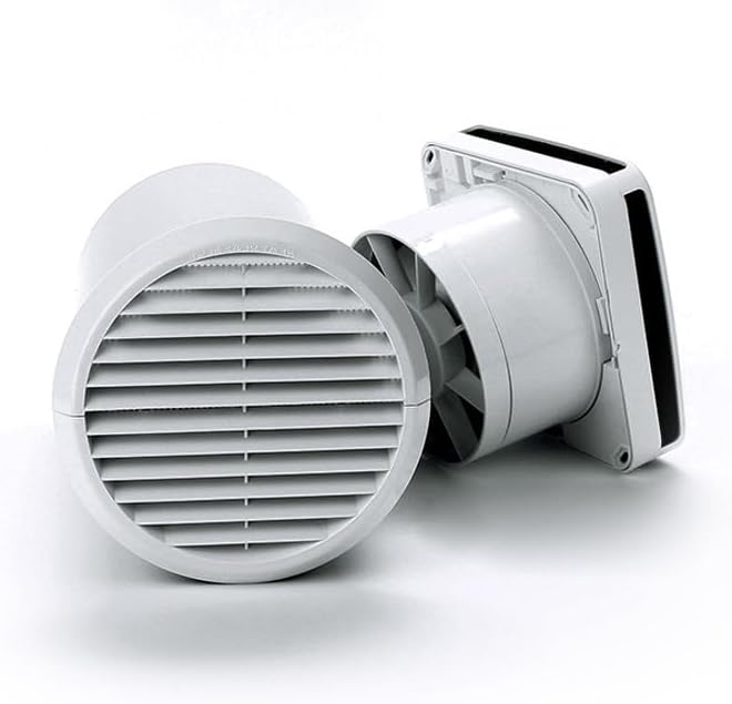 Fantini Cosmi, Ventilatori bagno, AP199931, 100 mm, 160 mm, Nero