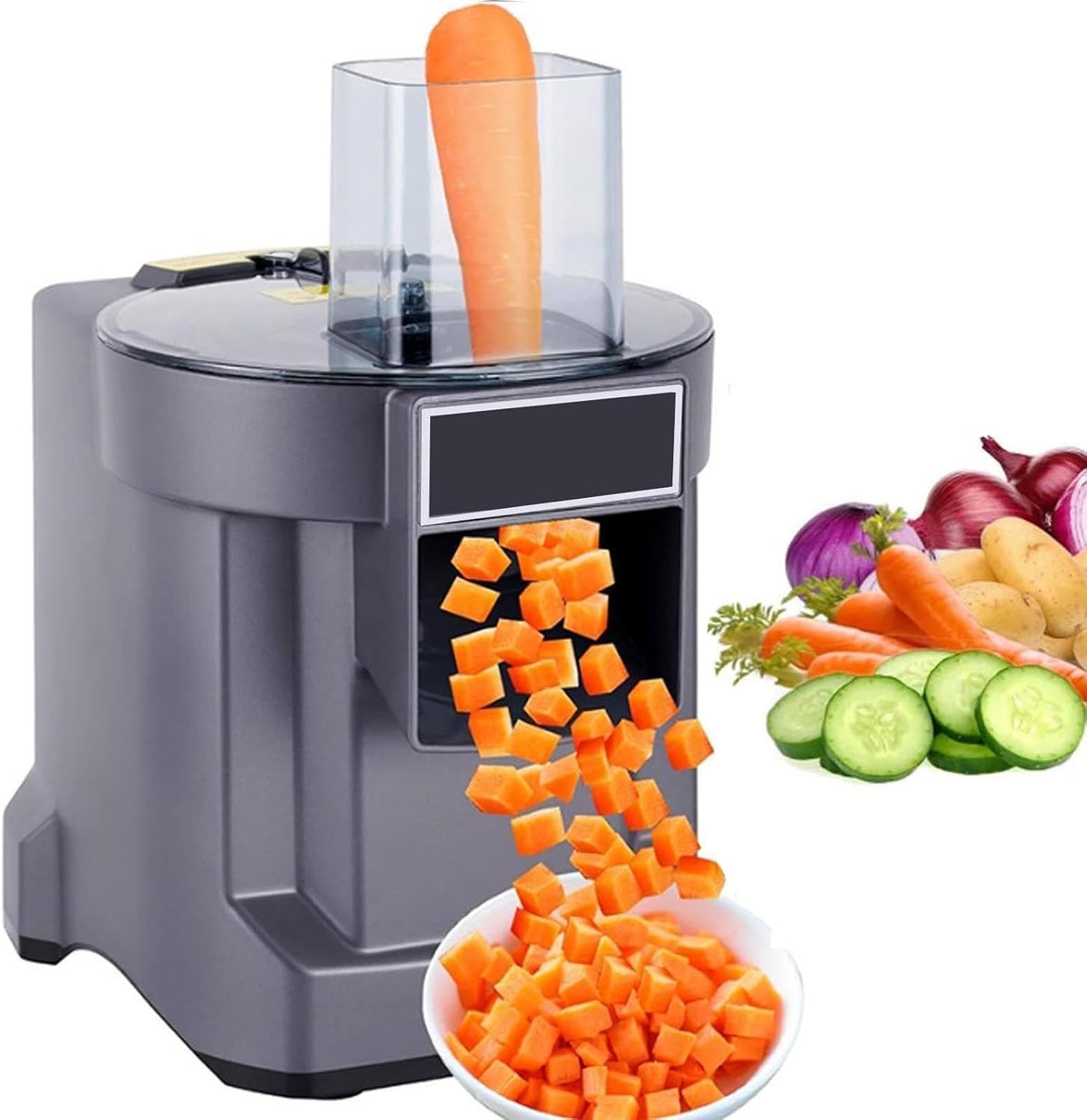 Tritacarne, lealovengzh, 100 w, 20,5 x 25,7 x 35 cm, 9 mm, Nero, acciaio inox, vano contenitore, protezione dal surriscaldamento, 3 in 1