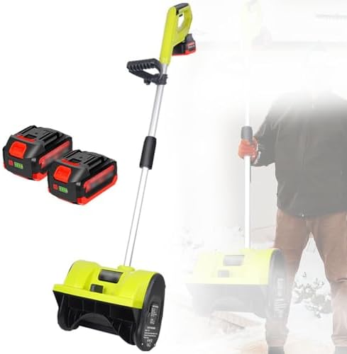 Generico, Pale da neve, 1200 W, 32 cm, 16 cm, Nero, acciaio inox, funzionamento senza fili