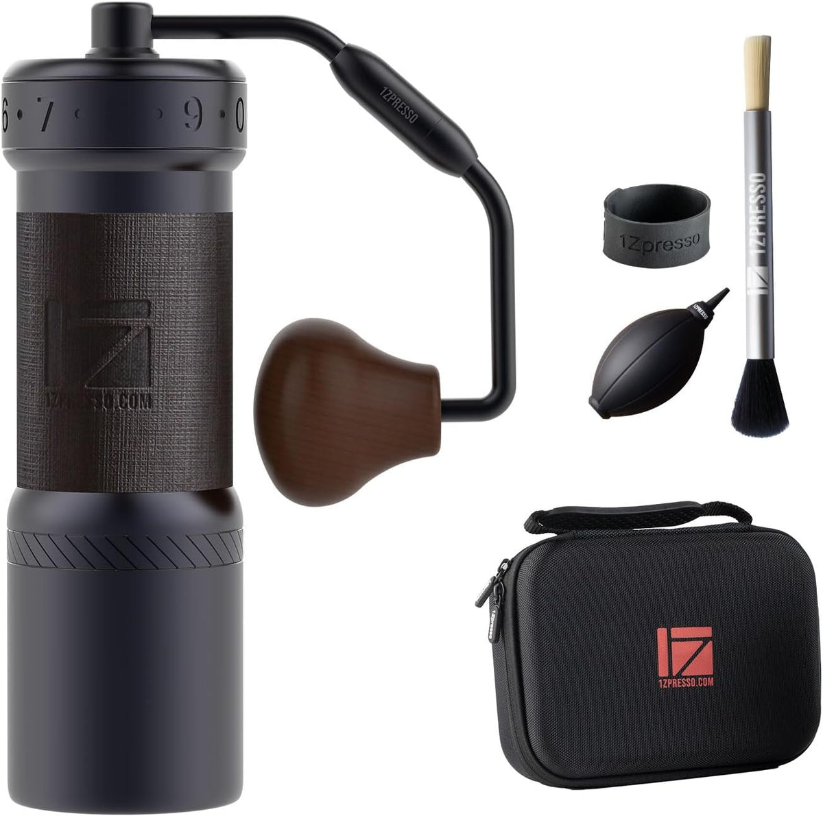 1Zpresso, Macinacaffè manuali, 48 mm, Grigio/Argento, acciaio inox, struttura pieghevole