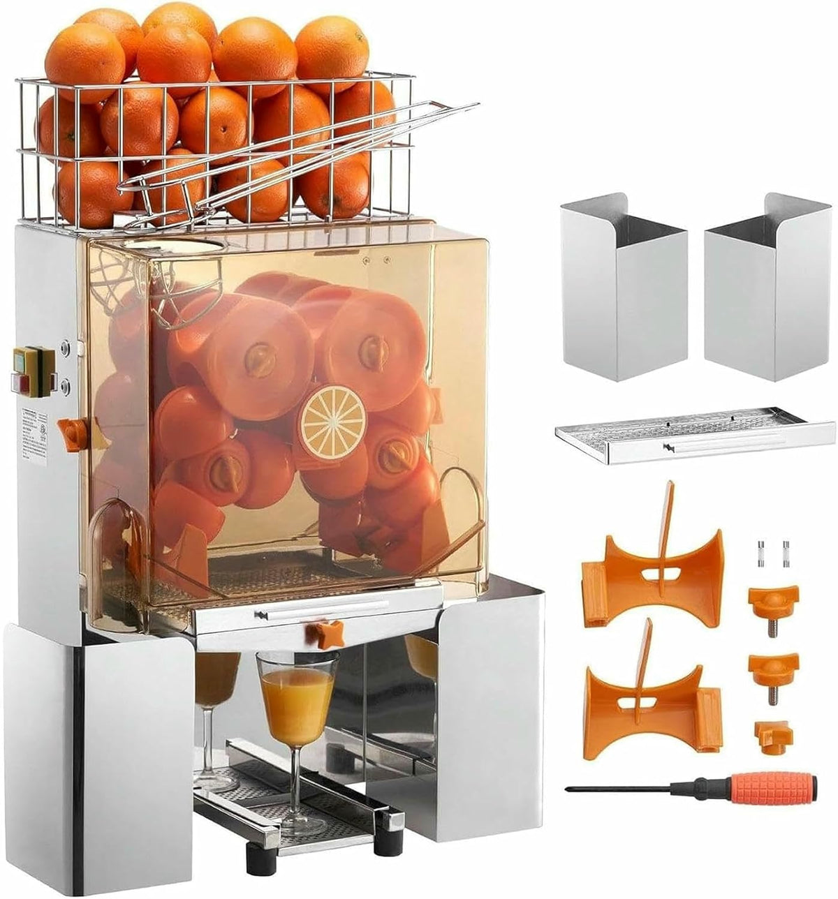 IYUESQ, Spremiagrumi, 120 W, Nero, acciaio inox, vano contenitore