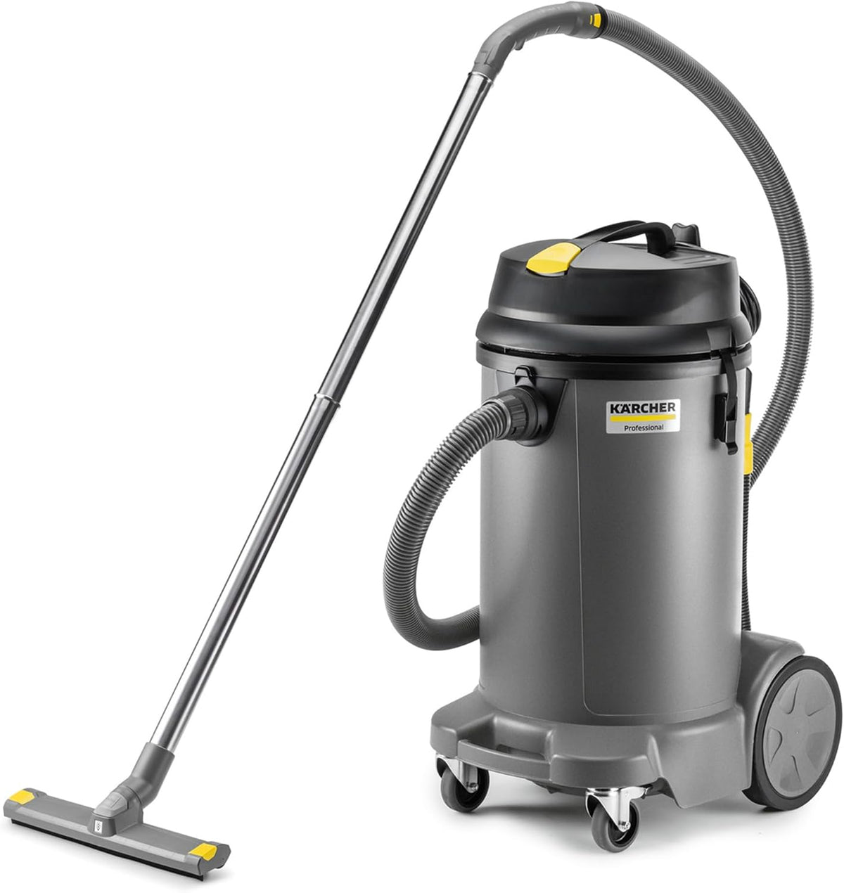 Aspirapolvere solidi e liquidi, KÄRCHER, 1380 W, 48 l, 2,5 m, Nero, vano contenitore