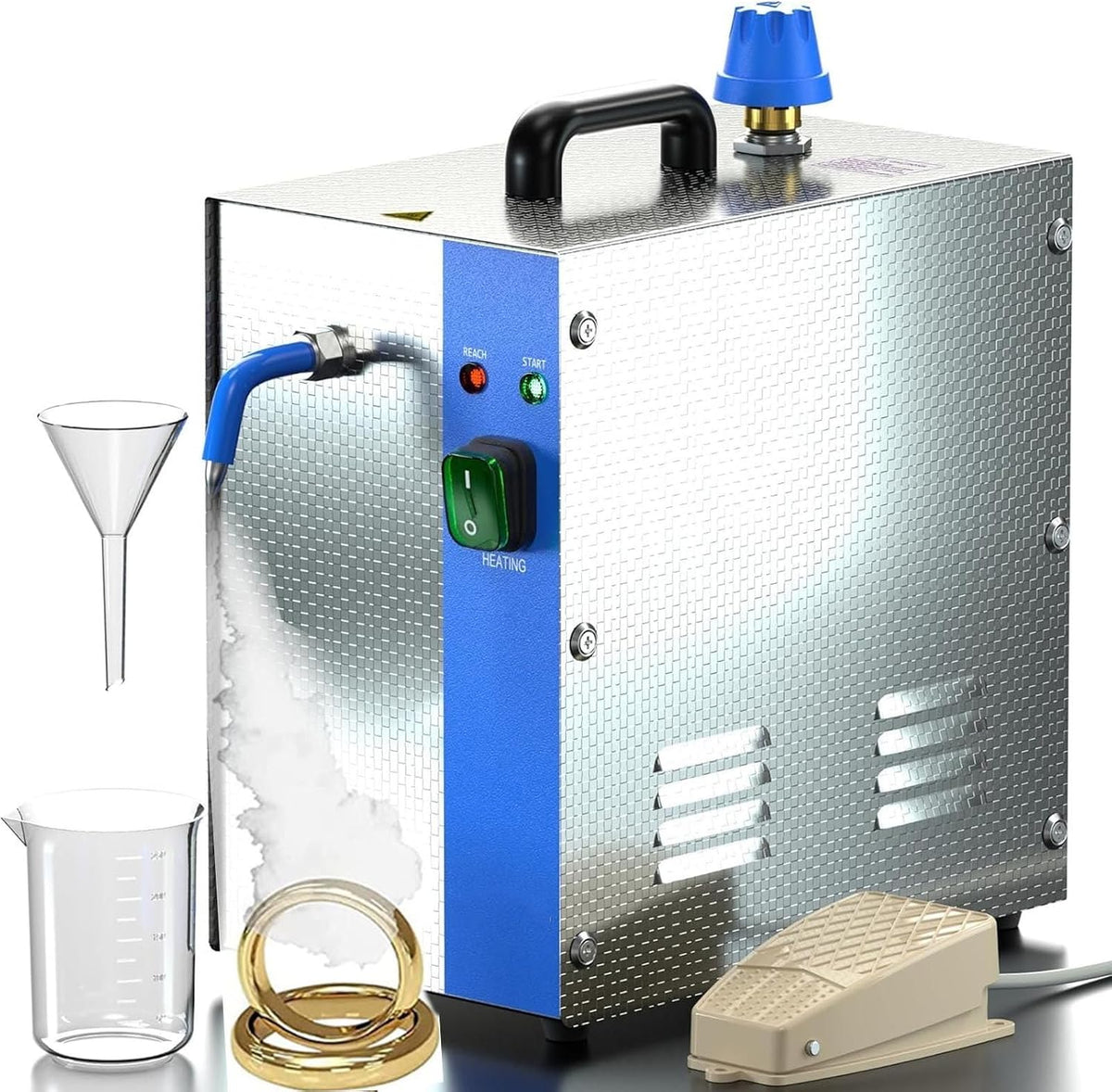 Pulizia e cura, 1300 W, 2 l, Argento, acciaio inox, spegnimento automatico