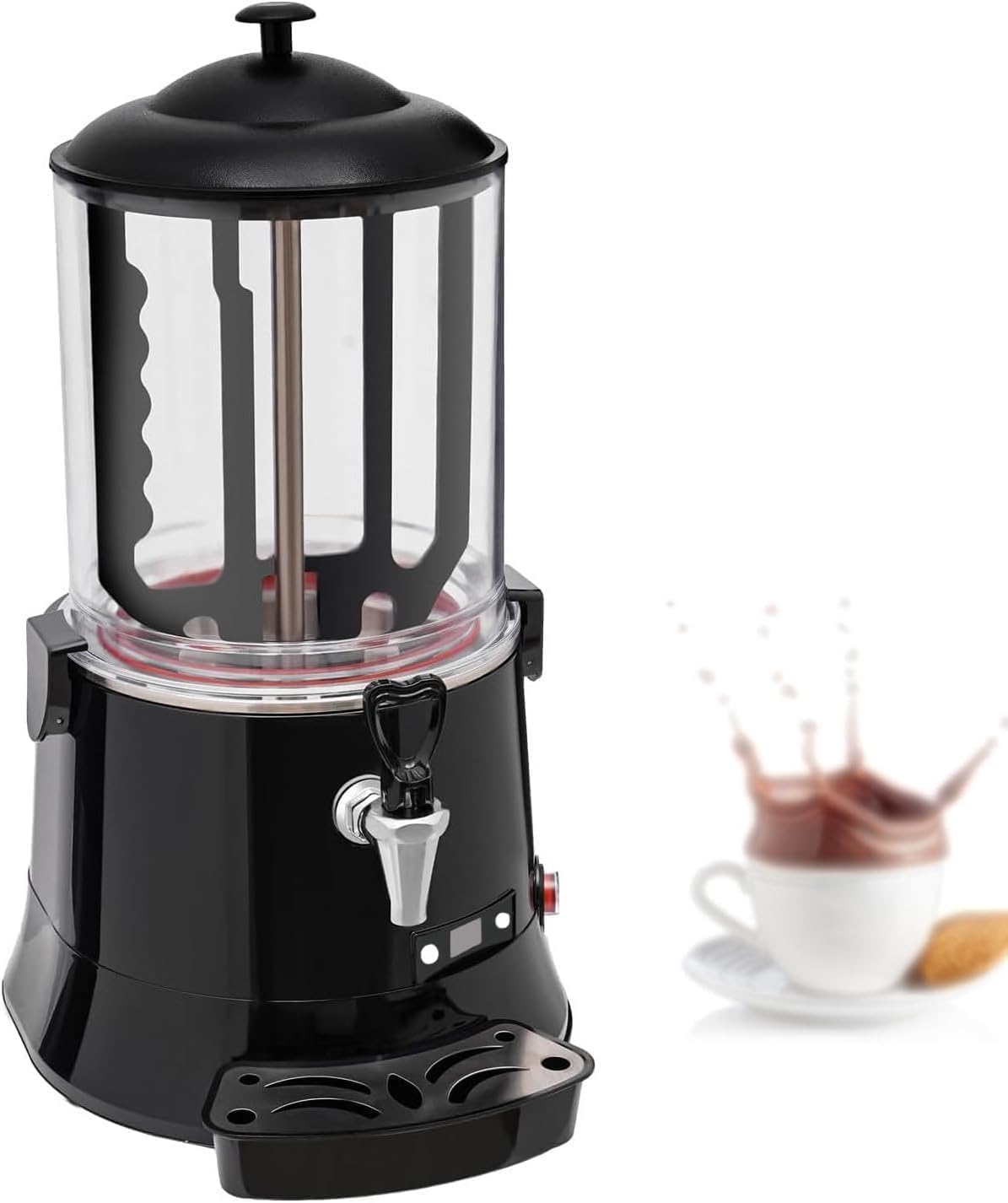 YXYLJOZ, Macchine per il tè e bollitori elettrici, 10 litri, 40×32×47 cm, 30°C, Nero, acciaio inox, illuminazione LED