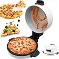 TsoLay, Forno per pizza, 2000 W, 12 Pollici, 30 cm, Nero/Argento, acciaio inox