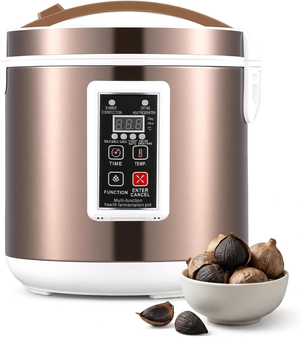Fermentatori, Moongiantgo, 7,5 L, 220 V, 2 kg, Nero